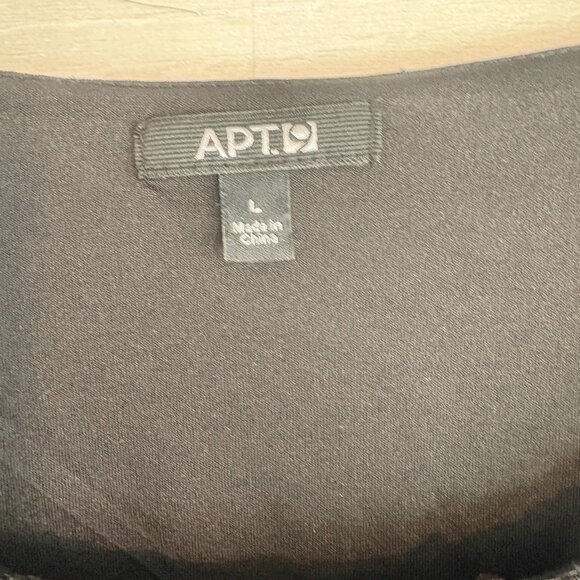 Apt. 9 Black Tiered Layered Sleeveless Sequined Scoop Neck Tank Blouse Size S - Picture 3 of 4